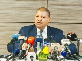 ean-Louis Billon en conférence de presse