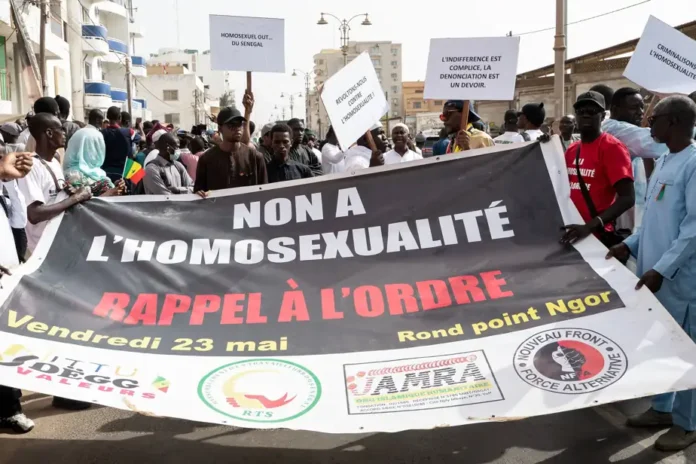 HOMOSEXUALITE Le rassemblement a eu lieu à l’appel notamment de l’ONG islamique Jamra, du collectif « Noo Lank », qui se présente comme une « initiative citoyenne qui œuvre pour la préservation des valeurs sociétales ».