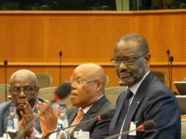 TIDJANE THIAM, PRÉSIDENT DU PDCI-RDA ET QUELQUES MEMBRES DE SA DÉLÉGATION (PH DR)