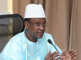 L'ancien Premier Ministre Choguel Kokalla Maïga à la Primature du Mali en juin 2021.Image : Service de Primature du Mali
