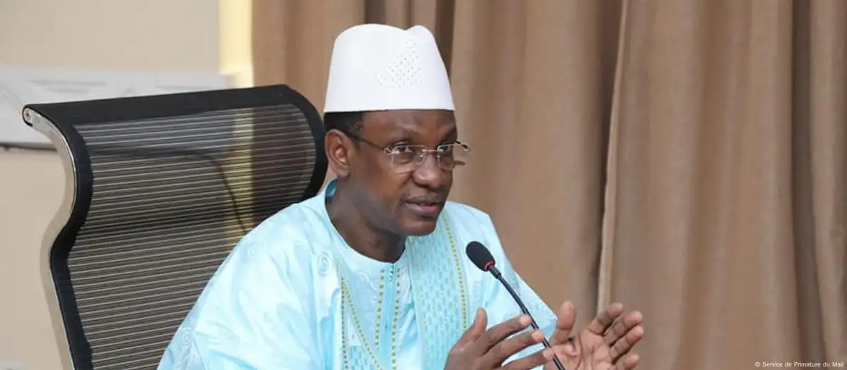 L'ancien Premier Ministre Choguel Kokalla Maïga à la Primature du Mali en juin 2021.Image : Service de Primature du Mali