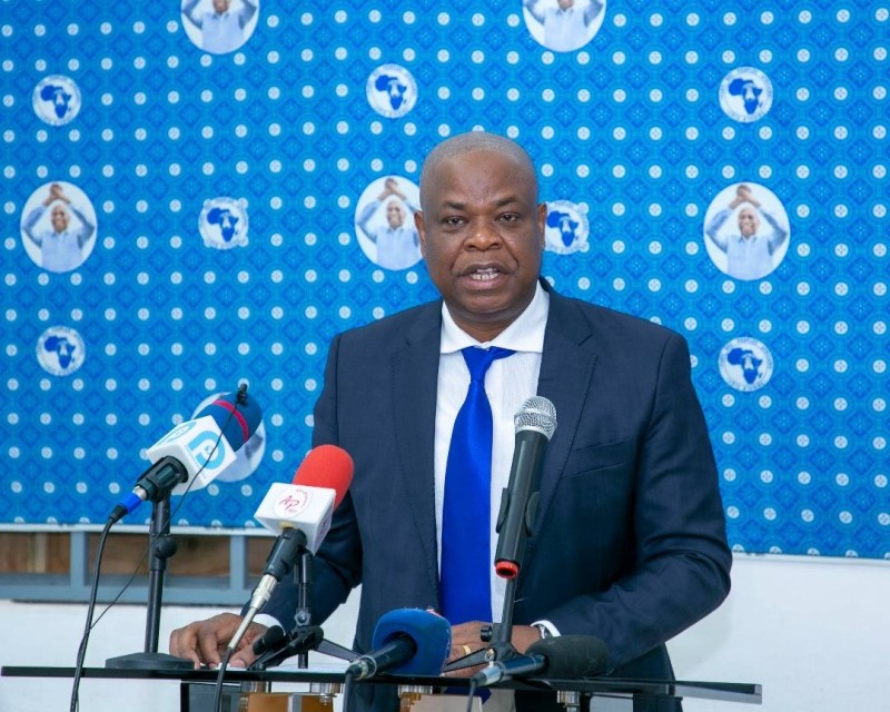 Dr Justin Koné Katinan, président du Conseil stratégie et politique, en charge du programme du gouvernement et de la promotion du panafricanisme. (Ph: Dr)