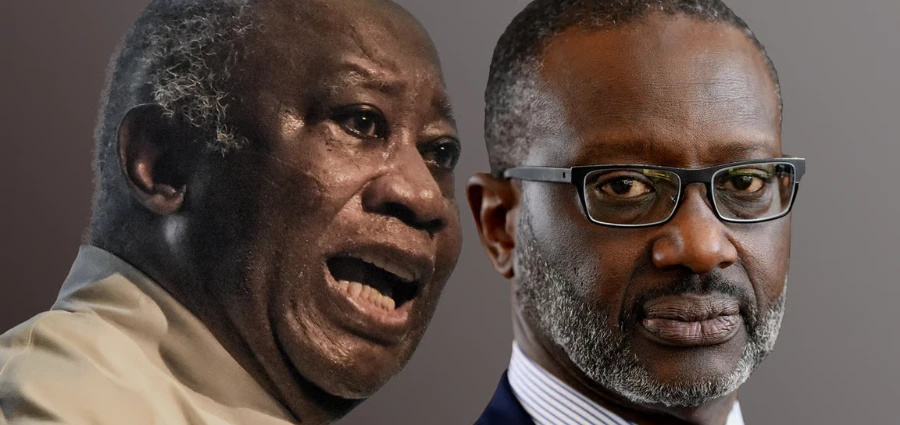 LAURENT GBAGBO, PRÉSIDENT DU PPA-CI ET TIDJANE THIAM